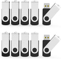 2GB Flash Drives 20 Pack 2GB USB Flash Drive Bulk USB 2.0 Thumb Drives Swivel Zip Drive (2 GB, Black)