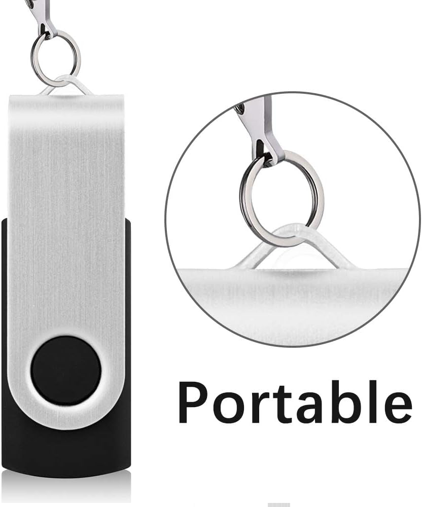 16GB Flash Drive 10 Pack USB Flash Drive 16 Gb  Thumb Drive Memory Stick Zip Drive USB 2.0, 5 Colors (Black, Blue, Green, White, Red)